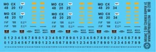 N Scale - Mosaic Phosphate 3 Bay Covered Hopper v1 Decals
