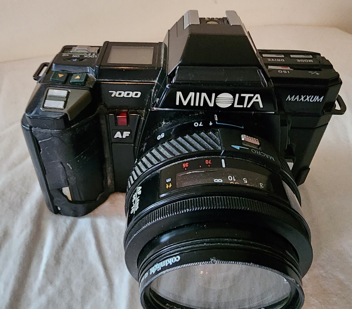Minolta Maxxum 7000 Film Camera w/Lens, AF Lens 35-70 for Parts