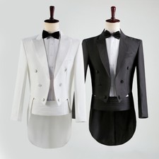 Men's Tuxedo Host Suit Singer Wedding Casual Coat pants Business Single Breasted