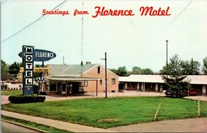 Postcard Ky Florence Greetings From Florence Motel Route 75 a Rare 1960s K2 Ebay