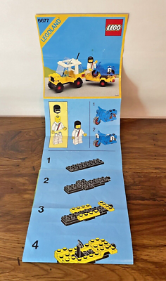 LEGO 6677 Legoland Motocross Racing - Manual Only - 1986 Vintage