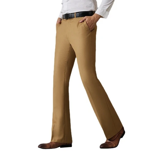 Herren Glockenboden Schlaghose schmal elegant Bootcut formelle Hose Passform Retro 60er 70er - Bild 5 von 27