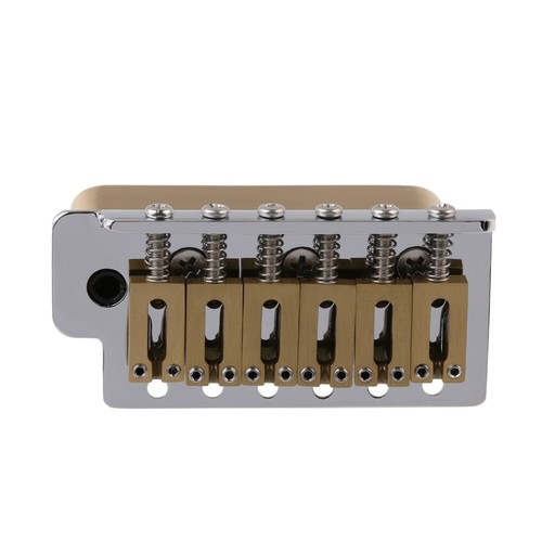 6 Point Strat-style Tremolo Bridge, Brass Block & Saddles 10.5mm String Spacing - Picture 5 of 6