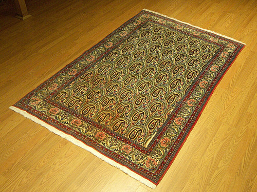 4.6 x 7.3 HAND KNOTTED  HIGH QUALITY FINE SOFT WOOL RUG _PROFESSIONALLY WASHED