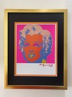 ANDY WARHOL 1984 SIGNED AWESOME MARILYN MONROE PRINT MATTED TO  11X14 