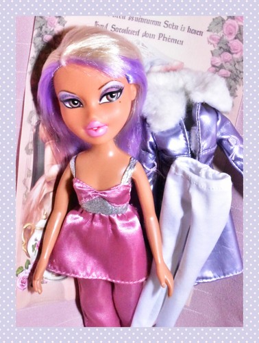 Vintage Bratz MGA Platinum Shimmerz Yasmin Puppe Nighty Nite Pyjama Y2K 2011 lila