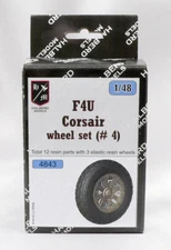 F4U Corsair Halberd Models wheels set #4 1/48 kit