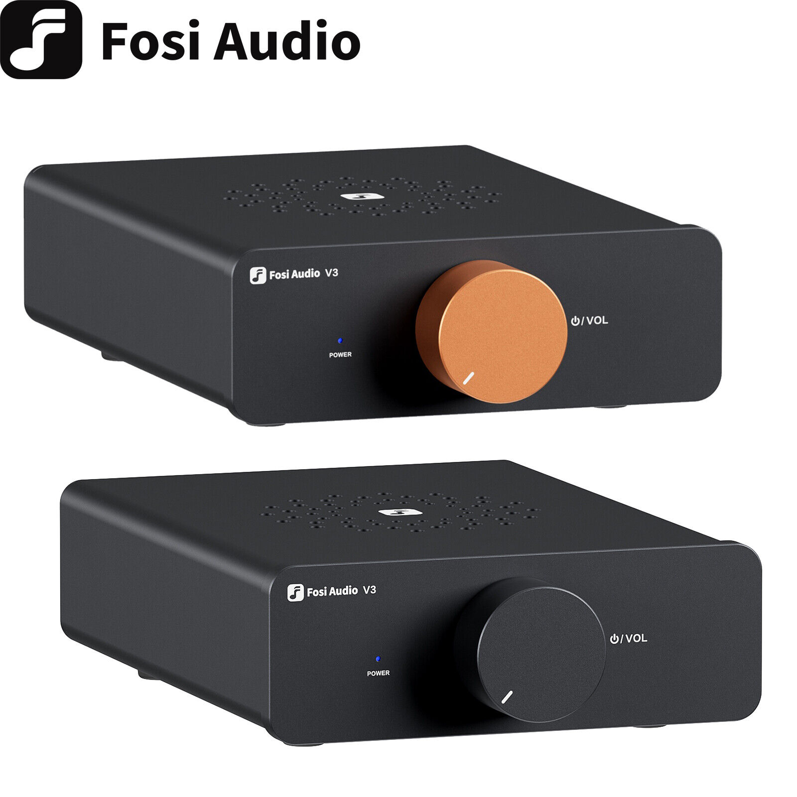 Fosi Audio V3 TPA3255 Amplifier Audio Stereo Speakers Class D 2 Channel  48V/32V