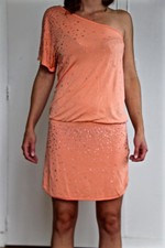 Carino Vestito Strass 1 Manica