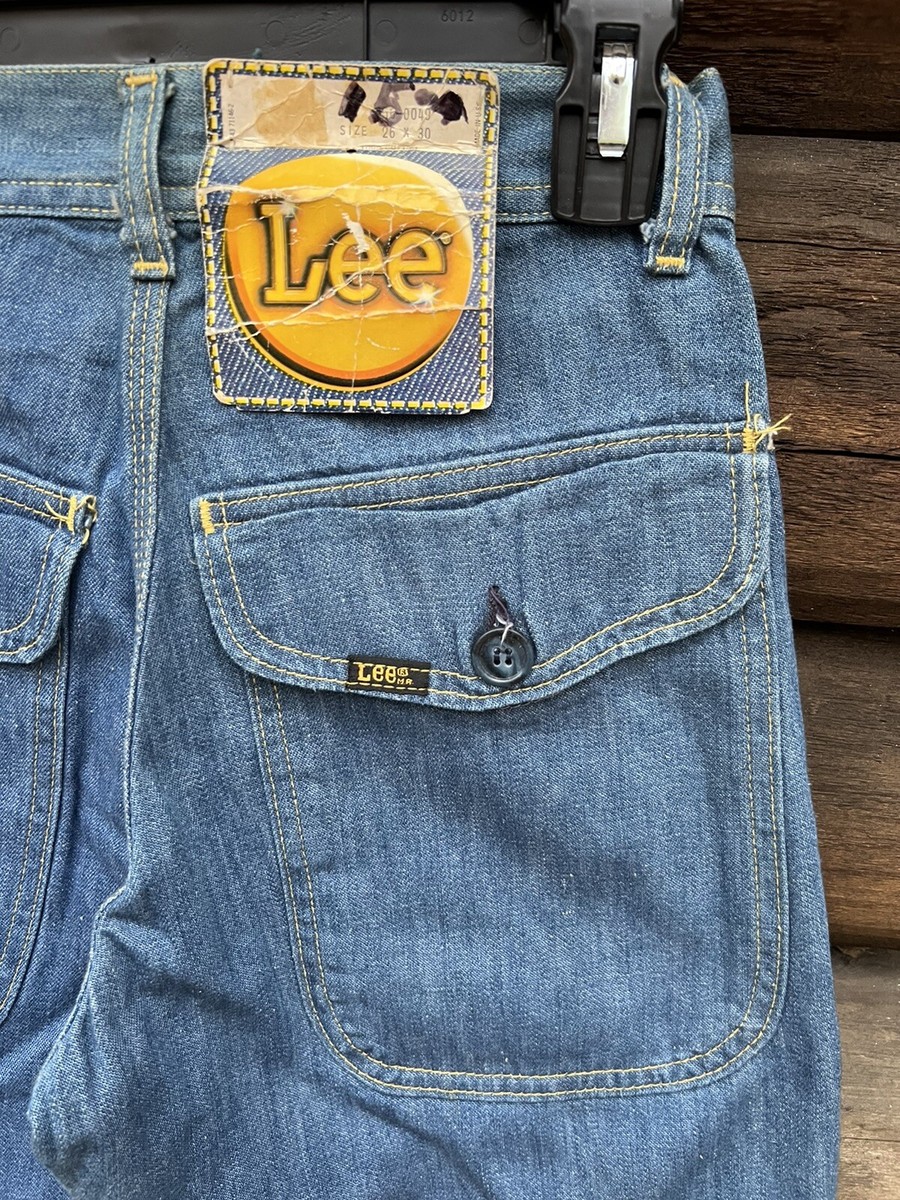 Vintage LEE Denim Jeans 1960's 1970's Sz 26 x 30 DEADSTOCK NOS
