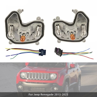 2PCS Rear Tail Light Bracket & Plug Bulb 68270837/92AA Für Jeep Renegade 15-23