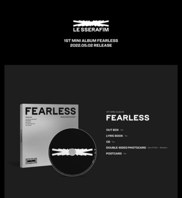 LE SSERAFIM 1st Mini Album [FEARLESS] Monochrome Bouquet Ver CD+