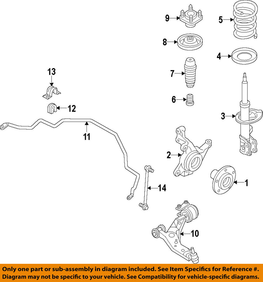 MAZDA OEM 14-16 CX-5 Front Suspension-Strut KA0G34700A | eBay