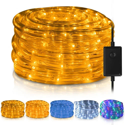 10m-50m LED Lichterschlauch Lichterkette Partydeko Lichtschlauch Außen/Innen