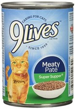 9Lives Cat Food 13 Oz Cans Pack of 12 Real Fish Chicken Complete Nutrition 5.64 per gallon