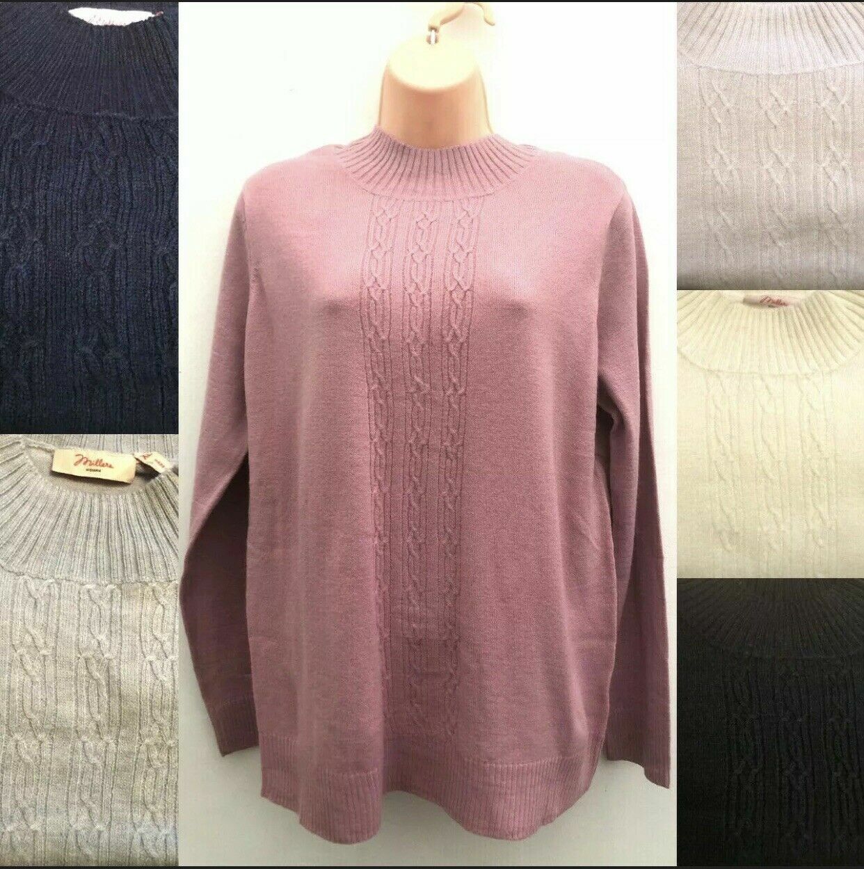 Ladies Millers Turtle Neck Fine knit 