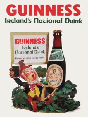 Guinness Beer - Ireland's National Drink NEW METAL SIGN: 9x12'' Free Shipping