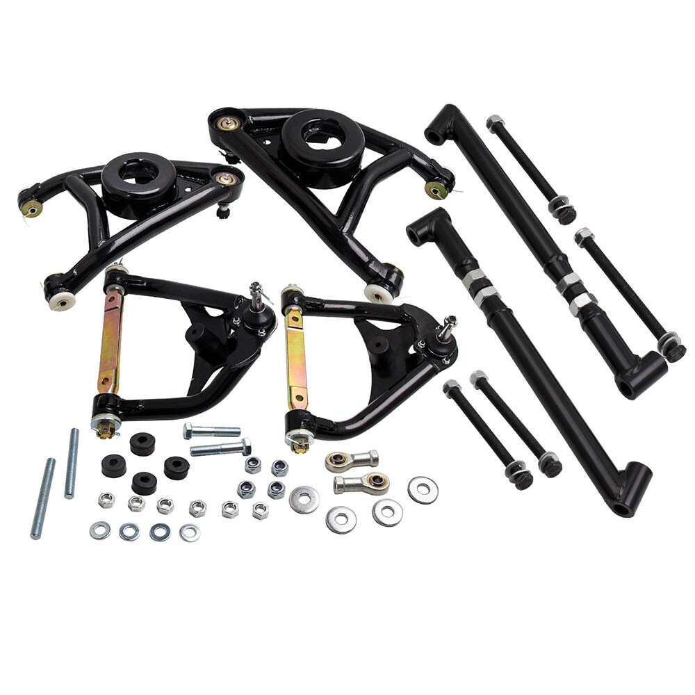 Tubular Control Arms + Rear Trailing Arm Brace Kit for Chevy Chevelle