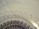 VTG 7.25 in Pressed Glass Candy Nut Dish with Scalloped Edge & Starburst Bottom — photo 10