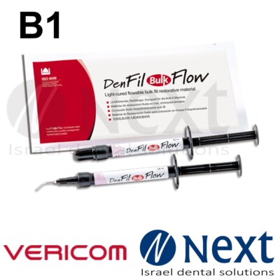 DenFil Bulk Flow Light-cured Flowable Bulk Fill Restorative Material Vericom B1