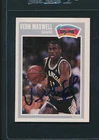 1989/90 Fleer #144 Vern Maxwell San Antonio Spurs Signed Auto *54399