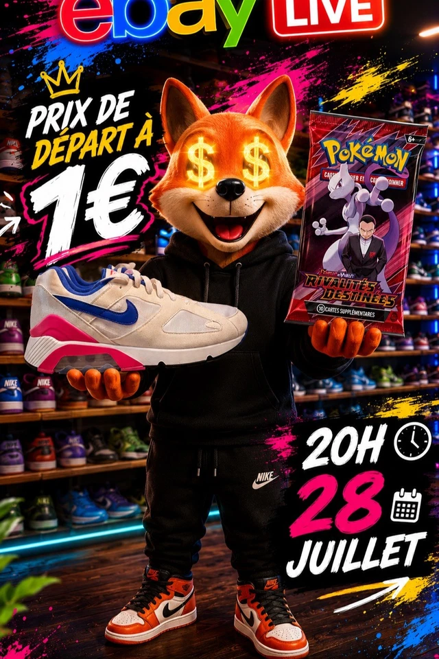 Live Sneakers Streetwear et Pokemon !!
