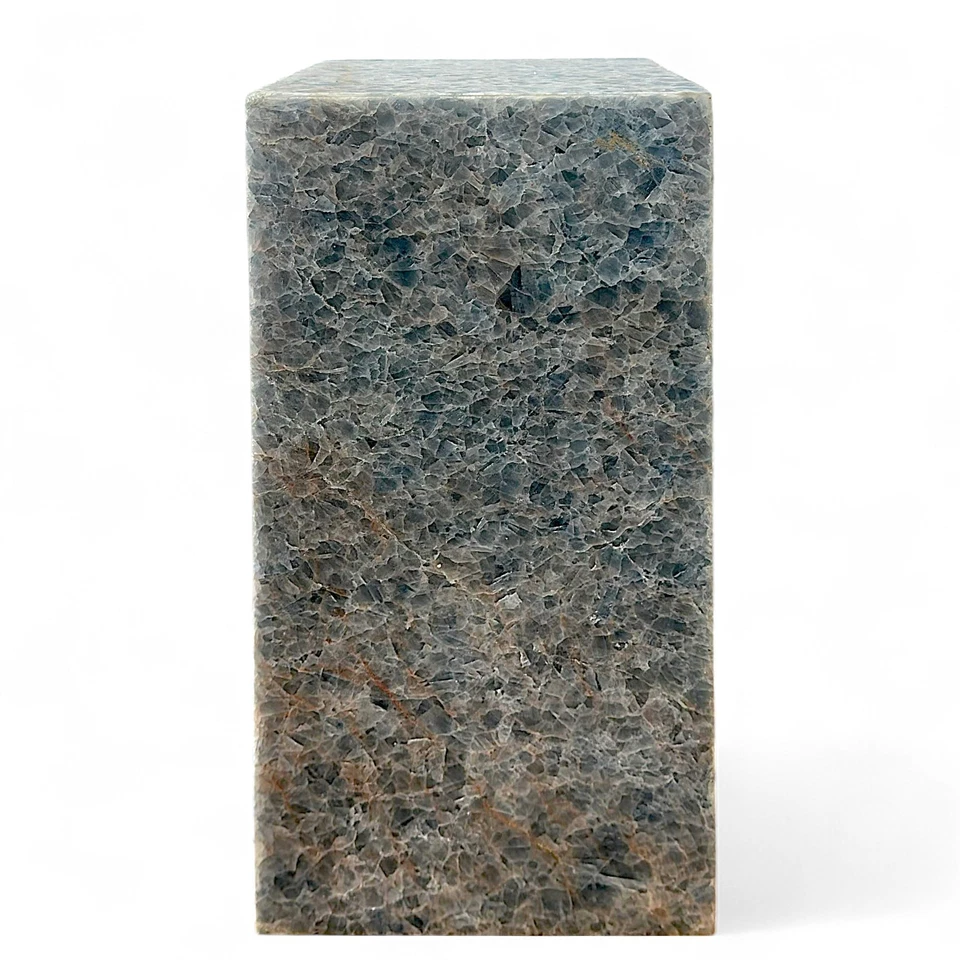 Lámpara Ónix Azul Diseño Interior Piedra Natural Arte Hogar H 45Cm Foto 3 de 4