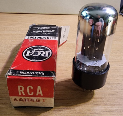 6AH4GT RCA Low-Mu Power Triode for Vertical Deflection - NOS - TESTED