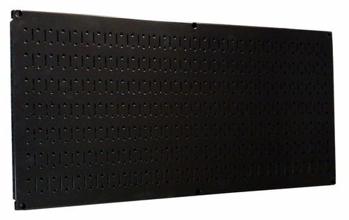 Pegboard 16in x 32in Horizontal Black Metal Pegboard Tool Board Panel ...