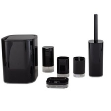 6 Piece Bathroom Set in Black