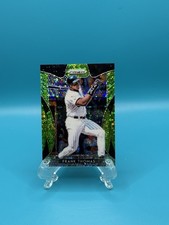2019 Prizm Lime Green Donut Circles Frank Thomas #056/199
