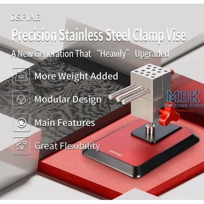 DSPIAE DSP-AT-TVA&B DSPIAE Precision Stainless Steel Clamp Vise