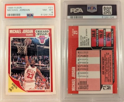 1989 Fleer #21 Michael Jordan PSA 8