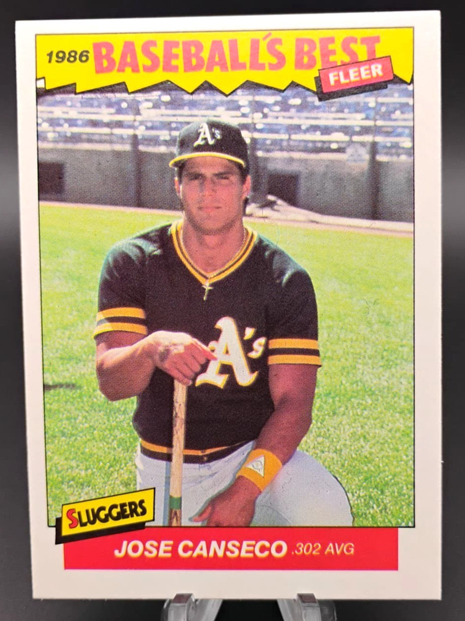 1986 Fleer Baseball #5 Jose Canseco RC (Athletics) 1986 Baseball's Best