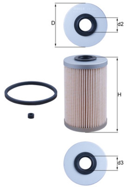 Mahle Kraftstofffilter KX 204D Filtereinsatz FüR Renault Opel Nissan Movano JL 3-image