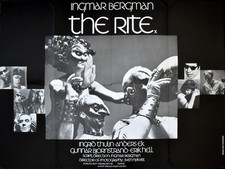 RITE 1969 Ingmar Bergman, Ingrid Thulin, Anders Ek, Gunnar Björnstrand UK QUAD