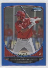2013 Bowman Prospects Chrome Blue Refractor 223/250 Socrates Brito #BCP62 w8t