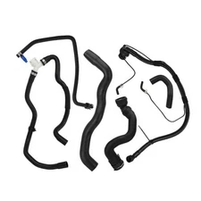 6 Pcs Engine Radiator Coolant Hose, Heater Hose, PCV Pipe, Coolant Inlet & 