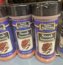 Spice Supreme Steak Seasoning – 7 oz Large Bottle | Choose 1, 2, 3, 4, 6 Pack