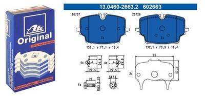 ATE Bremsbeläge Vorne für BMW  MINI 