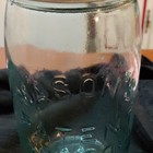 Mason's Blue Glass Quart Jar MASON'S PATD NOV 30TH 1858 OLD OLD JAR — photo 1