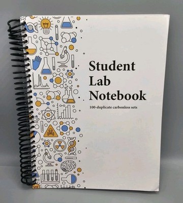 Student Lab Notebook 100 Duplicate Carbonless Sets XanEdu Smooth Spiral NEW