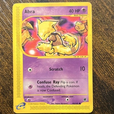 🔥Pokémon Abra #093/165🔥🔥Pokemon Expedition 2002