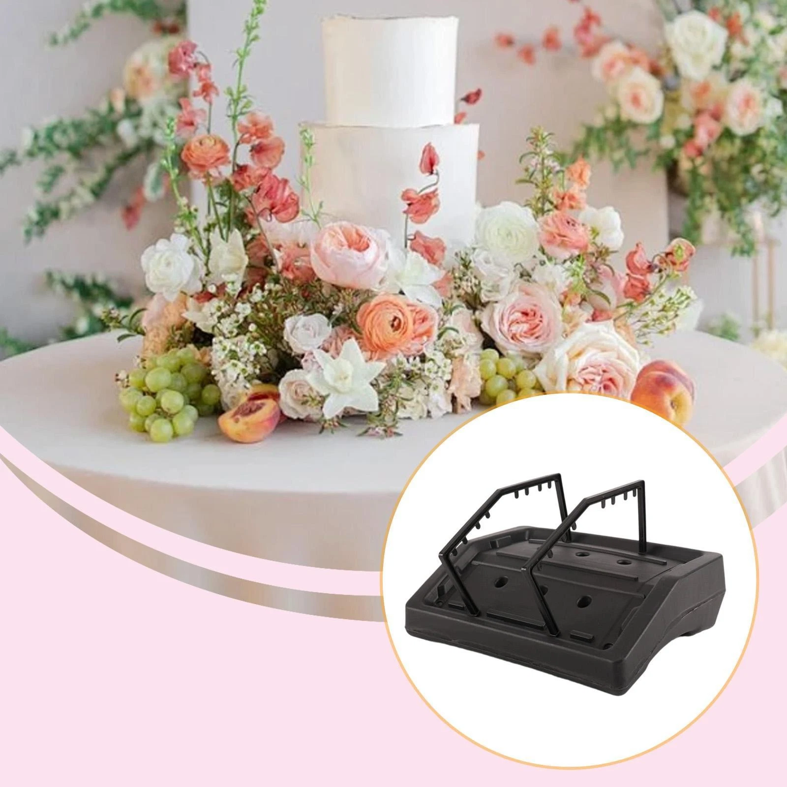 Floral Casket Saddle Floral Holder Memorial Floral Vase Grave Vase for Lawn