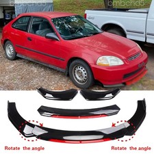 For Honda Civic Cx Hatchback Se Dx Ex Front Bumper Lip Splitter Spoiler Body Kit