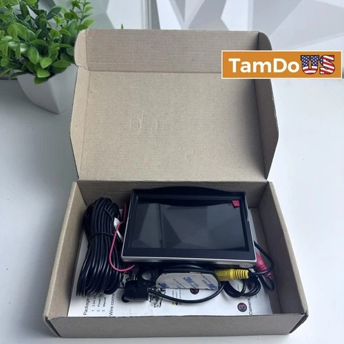 Car Rear View Backup Camera Kit with 3.5" LCD Monitor, Night Vision