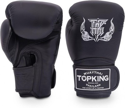 Top King Super Air Breathable Leather Gloves Muay Thai Boxing Gloves 16oz PKG111