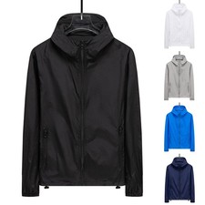 Outdoor Men Windbreaker Coat L-4XL Breathable Casual Fashion Hooded Jacket