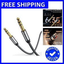 6.35mm to 6.35mm Guitar Cable 0.5M - Durable Low Impedance Audio Transmission