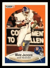 Mark Jackson 1990 Fleer #24 Denver Broncos FOOTBALL *223